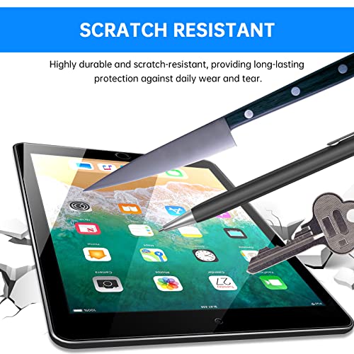 avakot-2 Pack Screen Protector for iPad 6th Generation 9.7 Inch, Anti-Scratch Tempered Glass Film for iPad 5th Gen/Air 2/Air 1/Pro 9.7, Touch Sensitive Tempered Glass Screen Protector for iPad 9.7 - Image 3