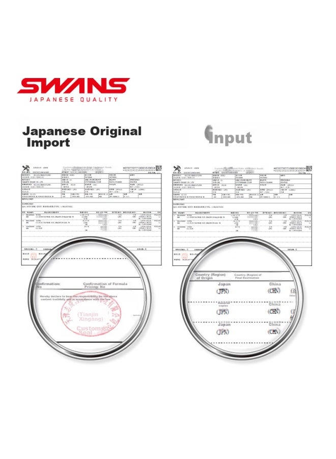 Swans Swimming Goggles, Imported From Japan, Waterproof, Anti-fog, High-definition Swim Cap Set, Myopia Swimming Gl, Diving Equipment, Water Drop Black - Image 5