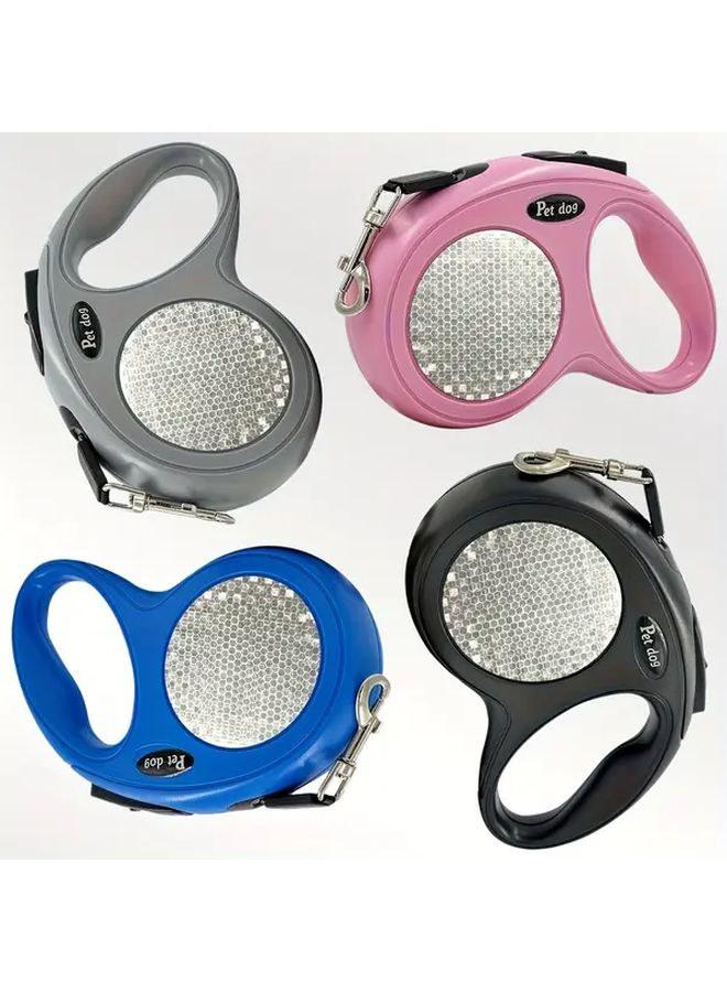 Retractable Dog Leash with Reflective Harness Pink Color Size S - Image 1