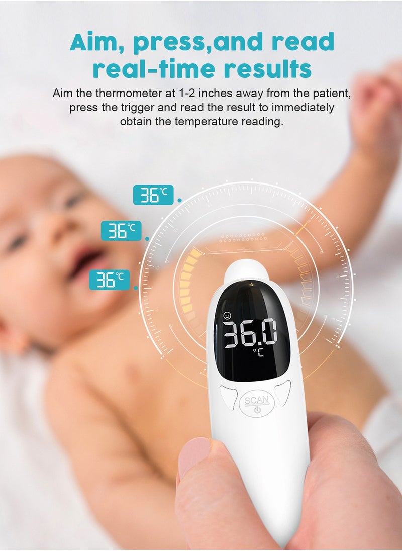 URbazaar Infrared Thermometer, Heart Rate Meter for Baby and Dhildren, Measuring Forehead, Body, Objects, Forehead/Ear Home Monitoring Device  - Image 3