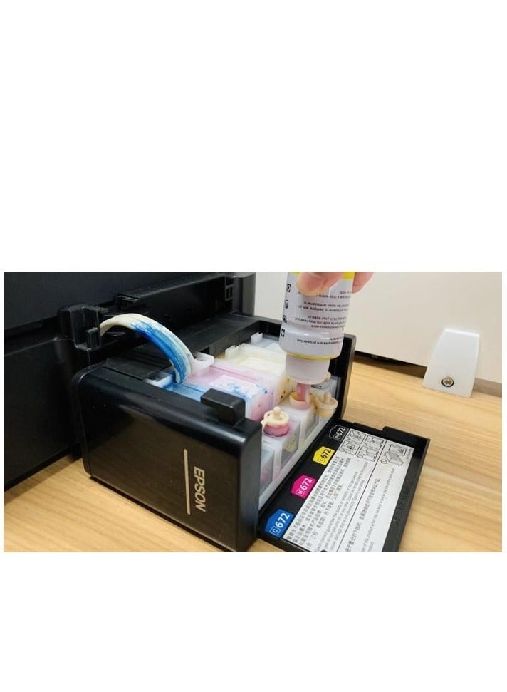 نيكسوفا حبر  ابسون Epson 664 (مجموعة 4 قطع) حبر متوافق لطابعات  ET 2600 ET 2650 ET 2550 ET 4500 ET 3600 ET 2500 ET 4550 ET 14000 ET 1655 000 L3 55 L100 L110 L1300 L200 أسود، سماوي، أرجواني - Image 3