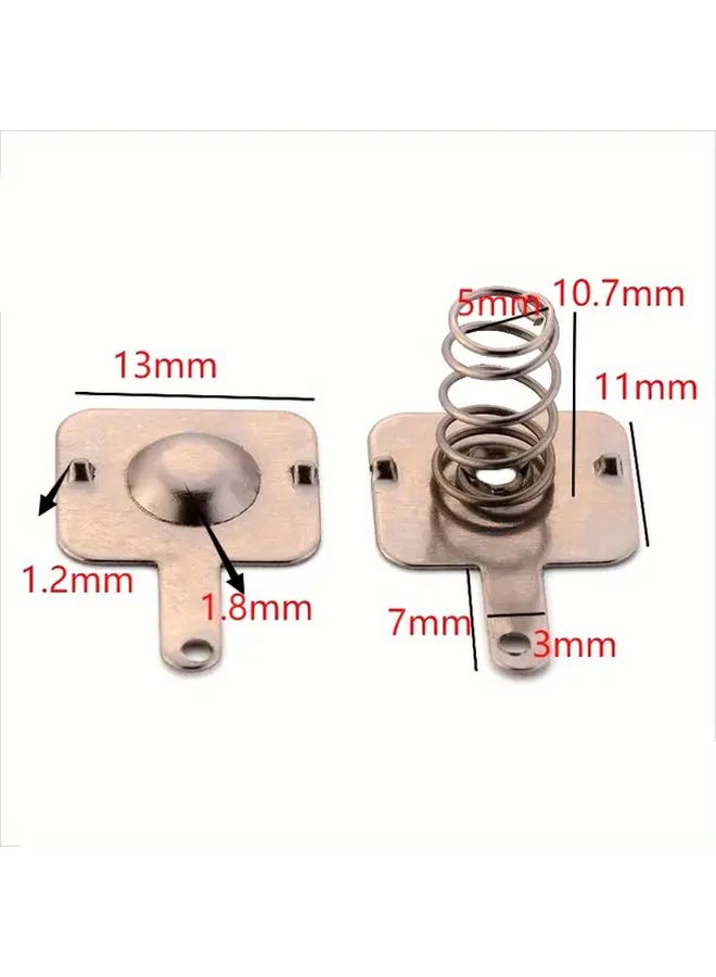 20pcs 18650 Battery Spring Contact Sheet Single Bipolar Terminal Connector - Image 3