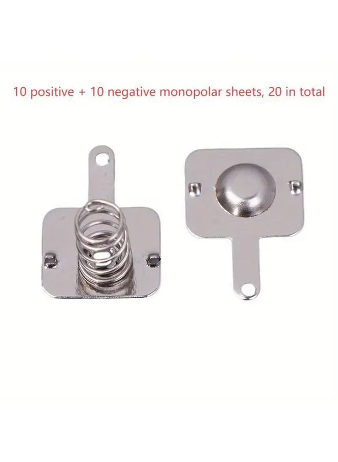 20pcs 18650 Battery Spring Contact Sheet Single Bipolar Terminal Connector - Image 1