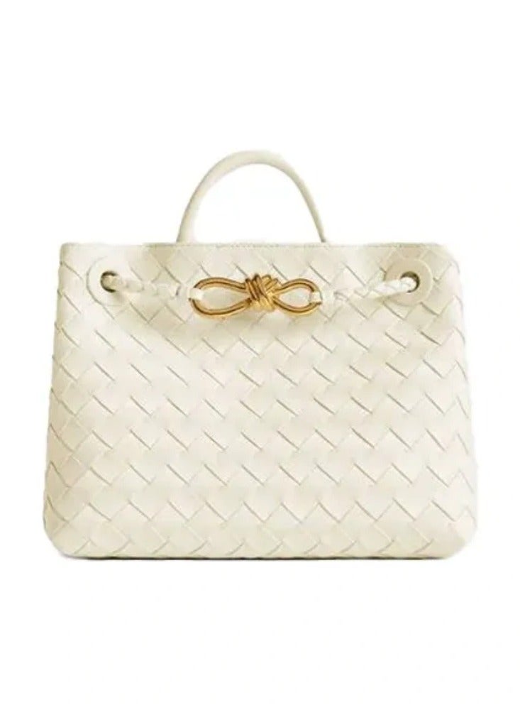 BOTTEGA VENETA Andiamo Top handle bag leather bag with signature knot detail and sliding cross-body strap. - Image 1