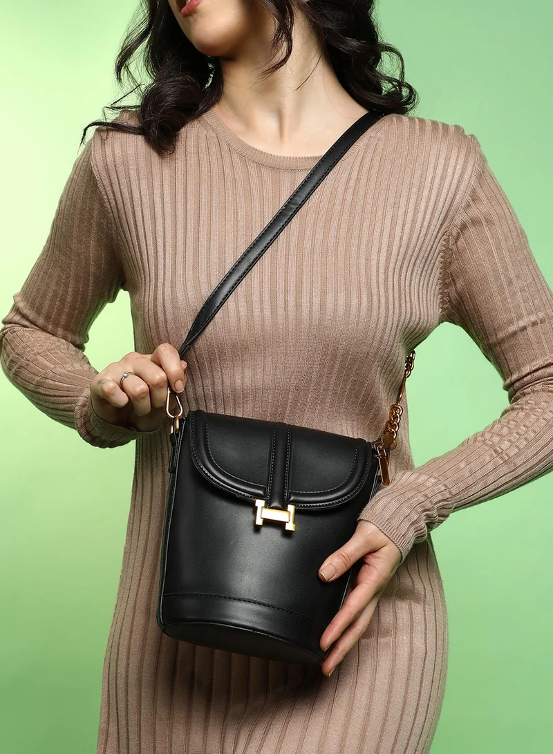 Haute Sauce  The Monogram Sling Bag - Midnight Black for Women | Best Price UAE