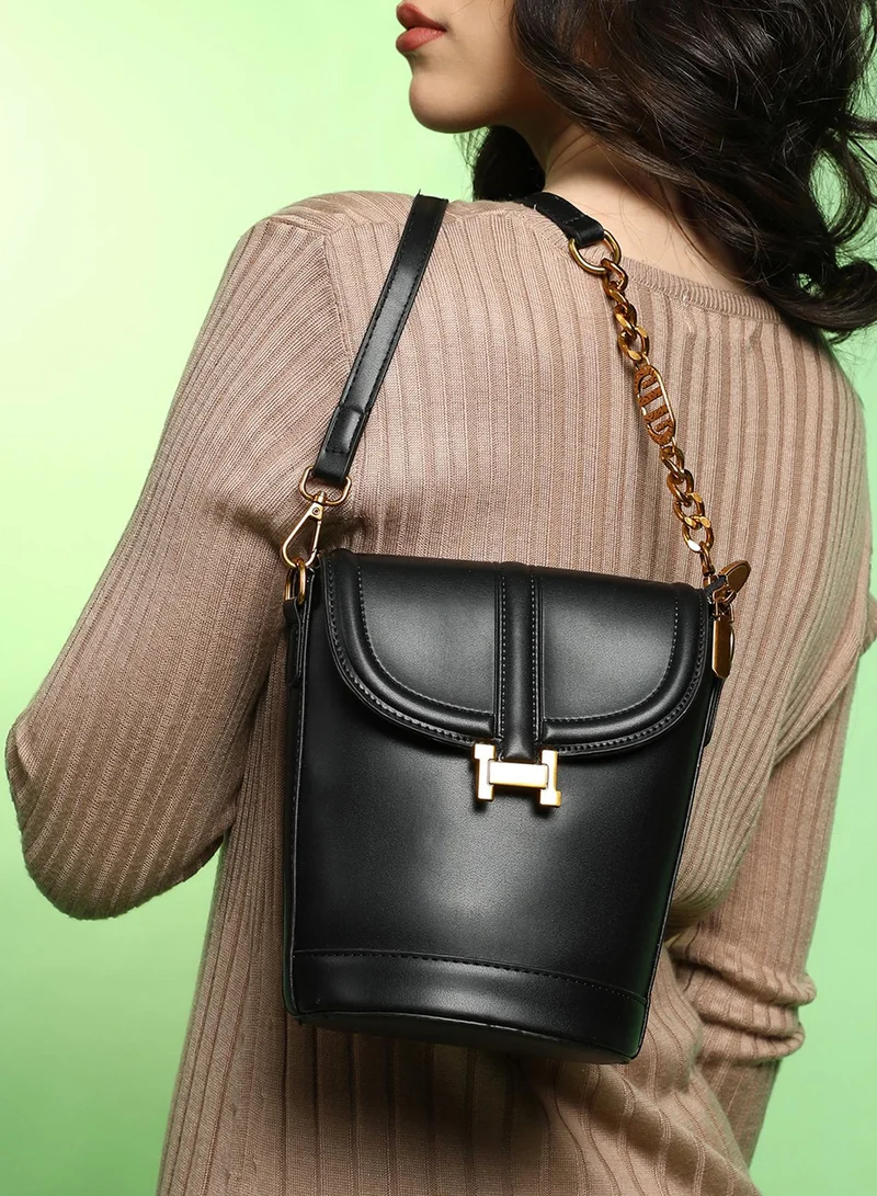 The Monogram Sling Bag - Midnight Black