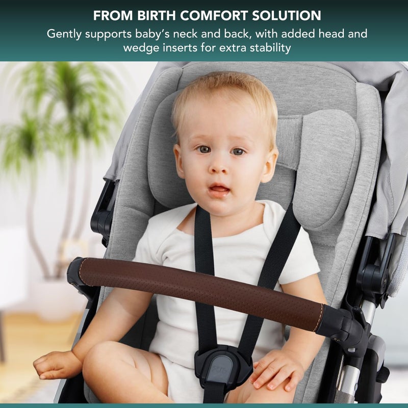 TRENDHUB وسادة مقعد للأطفال متوافقة مع Uppababy Vista و Vista V2 و Vista V3 و Cruz و V2 و Cruz V3 و RumbleSeat و RumbleSeat V2 و 2 في 1 إدخال راحة للمواليد الجدد إلى toddlers ، مادة بطانة جديدة ومحسّنة للأطفال - Image 5
