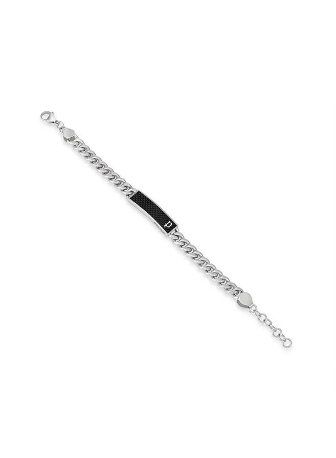 POLICE Strip II Silver with Plain Motif Bracelet for Men