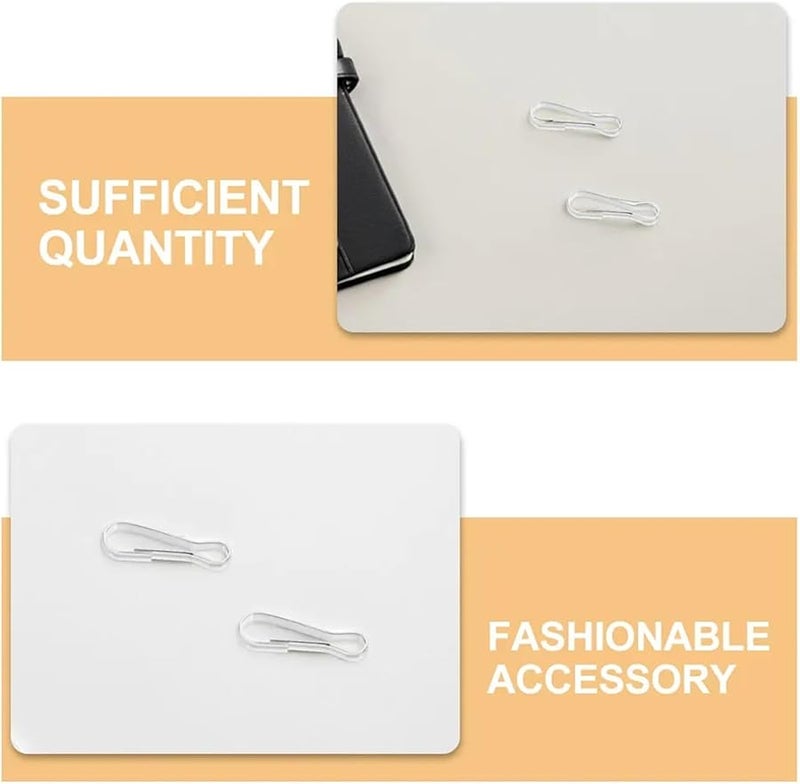 Stainless Steel Spring Hooks 120pcs Carabiner Keychain Badge Card Holder Lanyard Clip - Image 4