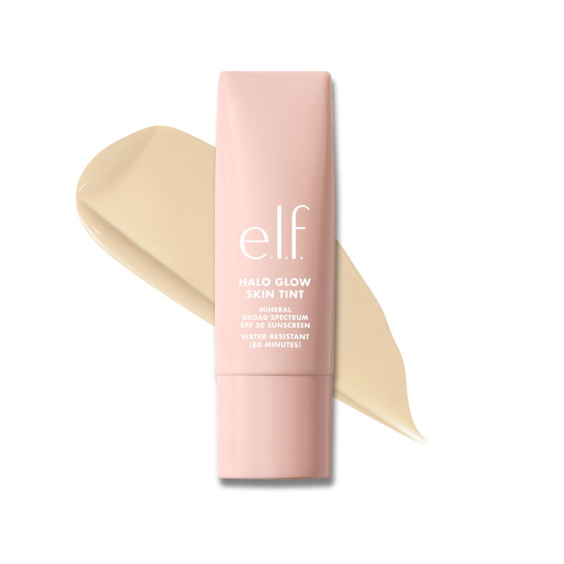 elf e.l.f. Halo Glow Skin Tint SPF 50, Tinted Moisturizer For Light, Buildable Coverage, Creates A Natural Glow, Vegan & Cruelty-Free, 2 Fair Warm - Image 1