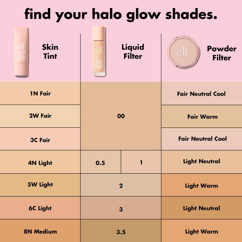 elf e.l.f. Halo Glow Skin Tint SPF 50, Tinted Moisturizer For Light, Buildable Coverage, Creates A Natural Glow, Vegan & Cruelty-Free, 2 Fair Warm - Image 2