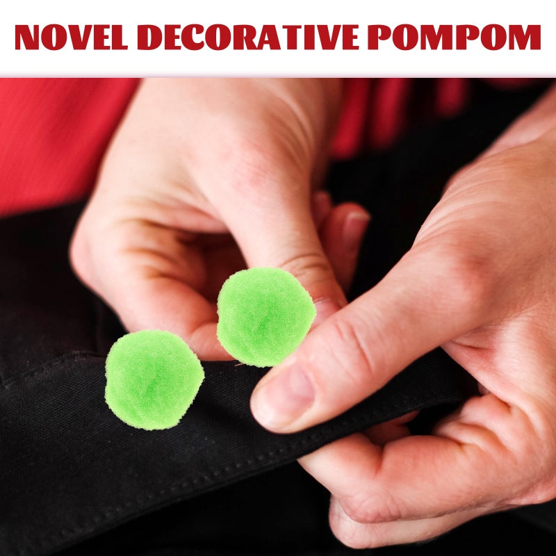 4000 pcs Clothes DIY Hat Decorative Fuzzy DIY Green Pom Pom - Image 2
