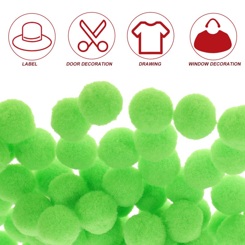 4000 pcs Clothes DIY Hat Decorative Fuzzy DIY Green Pom Pom - Image 5