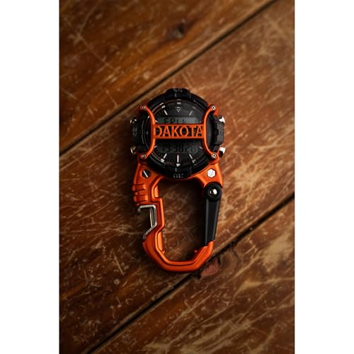 Dakota Bottle Opener Cage Clip, Premium Quality, Outdoor Gifts for Men, Use for Field and Work, Pocket Watch, Fob Tactical Watch with LED Flashlight, Dial Protector - Orange - Dial Cage - Image 3