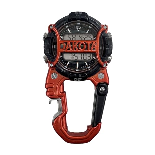 Dakota Bottle Opener Cage Clip, Premium Quality, Outdoor Gifts for Men, Use for Field and Work, Pocket Watch, Fob Tactical Watch with LED Flashlight, Dial Protector - Orange - Dial Cage - Image 1