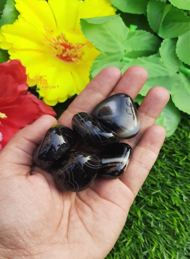 Maitri Export Natural Sulemani Hakik Single Crystal Tumble Stones for Reiki Healing Crystal Tumbled Stones Raw Rough Gemstones Pebble Stones (Pack of 1 pc) (Sulemani Hakik) - Image 4