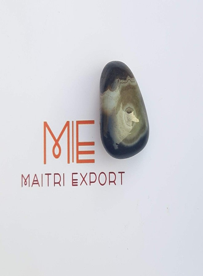Maitri Export Natural Sulemani Hakik Single Crystal Tumble Stones for Reiki Healing Crystal Tumbled Stones Raw Rough Gemstones Pebble Stones (Pack of 1 pc) (Sulemani Hakik) - Image 2