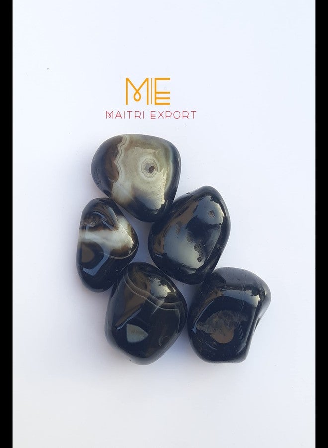 Maitri Export Natural Sulemani Hakik Single Crystal Tumble Stones for Reiki Healing Crystal Tumbled Stones Raw Rough Gemstones Pebble Stones (Pack of 1 pc) (Sulemani Hakik) - Image 5