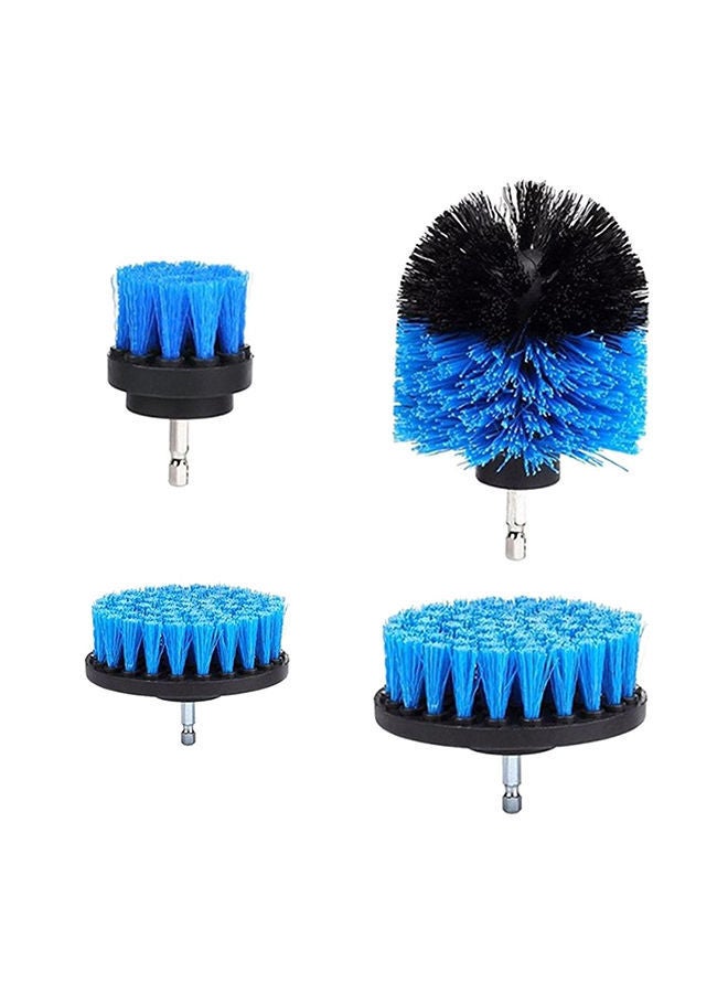 NIBEMINENT 4-Piece Cleaning Mattresses Brush Set Blue/Black 20centimeter - Image 1