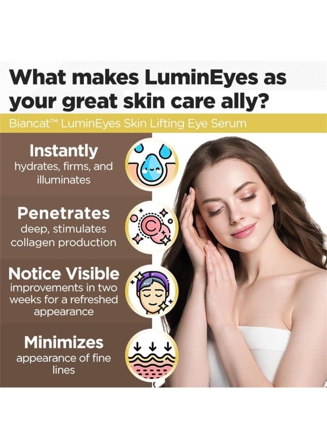 Generic - LuminEyes Skin Lifting Eye Serum -Reduces puffiness, dark circles, eye bags, wrinkles and fine lines around the eyes ，Eye Care Essence - (3pcs) - Image 1