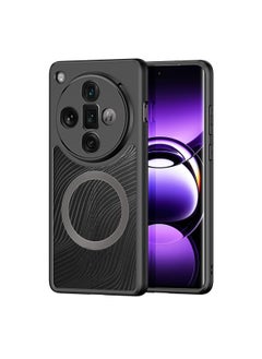 HuHa Case Cover For OPPO Find X7 Ultra DUX DUCIS Aimo Mag Series TPU + PC MagSafe Frosted Feel Phone Case Black 