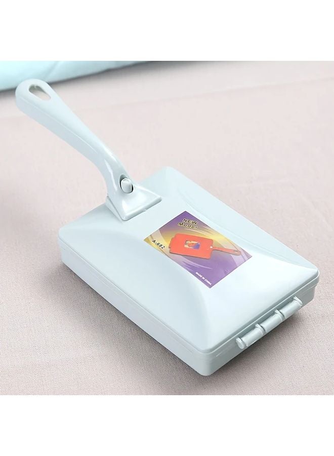 3 In 1 Static Lint Dust Remover Portable Manual Fabric Shaver Brush Blue With Handle - Image 1