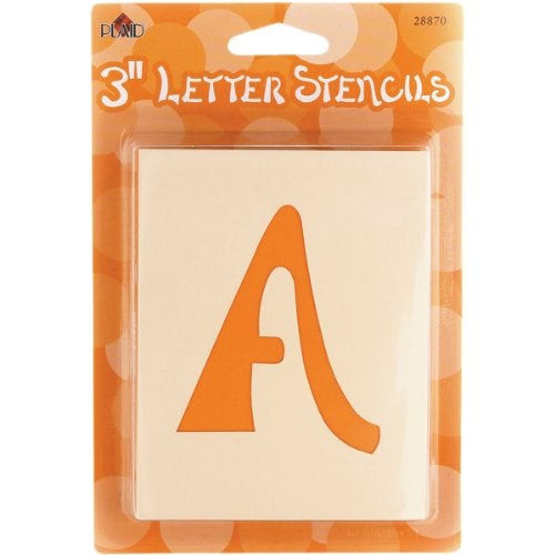 Plaid Letter Stencil Value Pack (3-Inch), 28870 Swashbuckle - Image 1