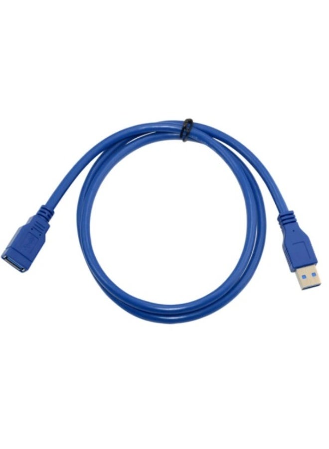 Haing USB 2.0 A-F CABLE BLUE 3M - Image 4