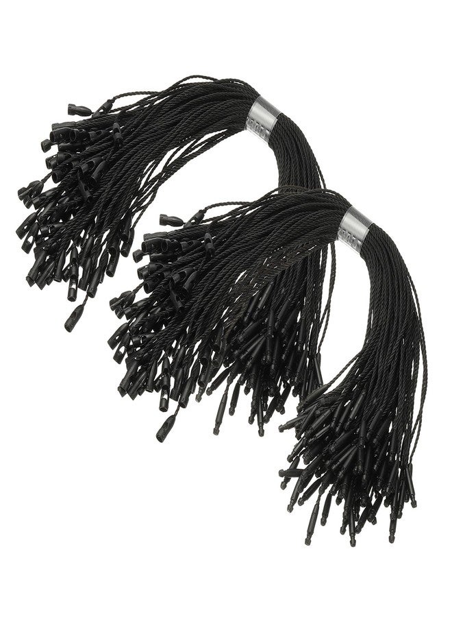 PATIKIL Christmas Ornament Hooks, 200 Pcs LED String Light Hanging Cable Holiday Decor Gift Tag Hanger with Snap Lock for Valentine's Halloween, Black - Image 1