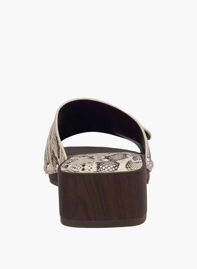 Surestep  Women Buckle Accent Block Heel Sandals  | Best Price UAE