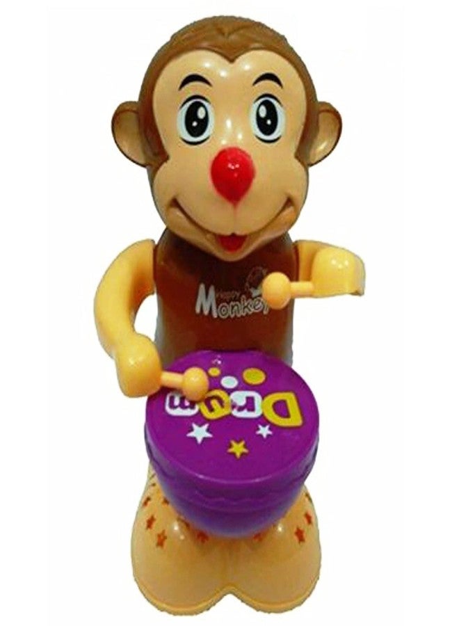 URM لعبة طبل على شكل قرد سعيد من يو آر إم® للأطفال فوق سن 3 سنوات | هدية عيد ميلاد، هدية تذكارية لعيد الميلاد - Image 1