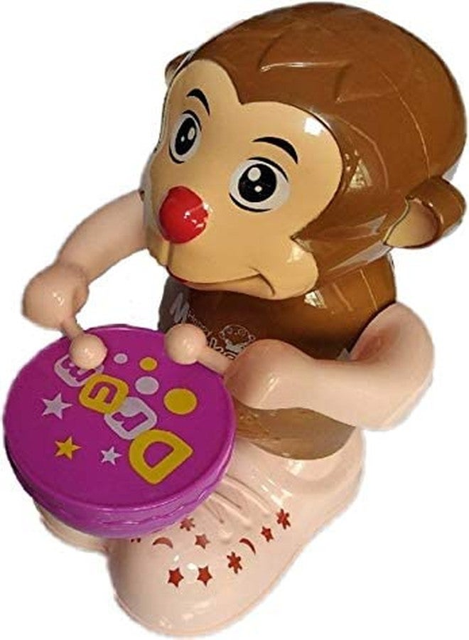 URM لعبة طبل على شكل قرد سعيد من يو آر إم® للأطفال فوق سن 3 سنوات | هدية عيد ميلاد، هدية تذكارية لعيد الميلاد - Image 4