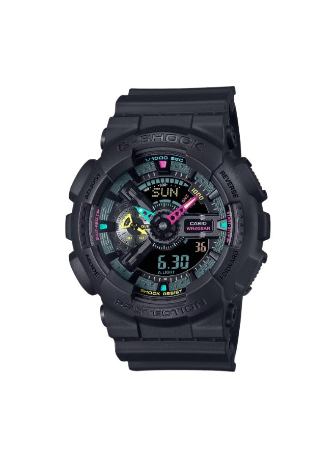 Casio G-SHOCK GA-110MF-1ADR, Analog Digital Watch, Shock Resistant, 200M Water Resistant, LED Light, World Time, 1/1000 Second Stopwatch, Countdown Timer, 5 Alarms - Image 1