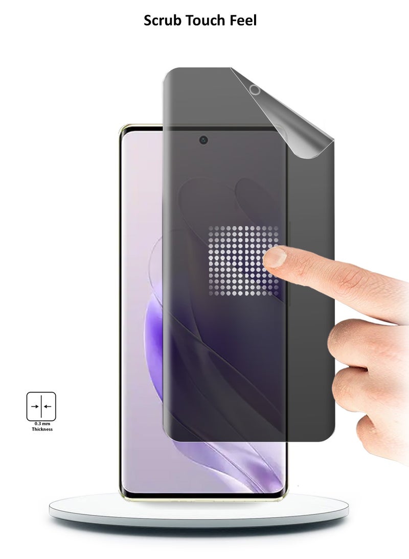 Techie Infinix Zero 30 4G 2023 Full Cover Matte Ceramic Privacy Screen Protector - Explosion-Proof, Anti-Bubble, Anti-Fingerprint - Image 3