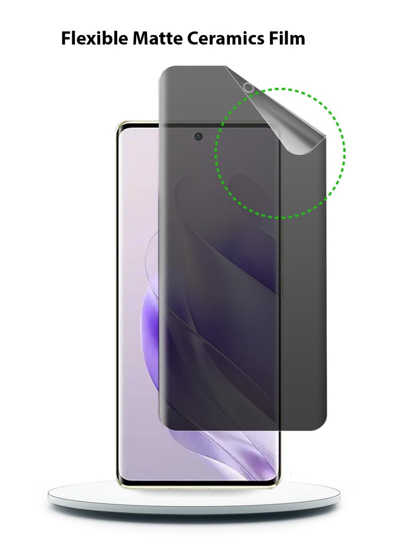 Techie Infinix Zero 30 4G 2023 Full Cover Matte Ceramic Privacy Screen Protector - Explosion-Proof, Anti-Bubble, Anti-Fingerprint - Image 4