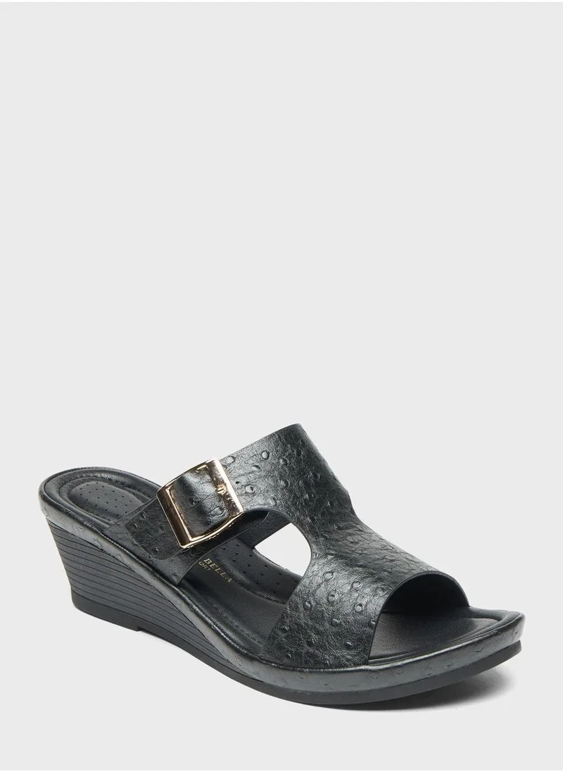 شو اكسبرس Multi Strap Wedge Sandals