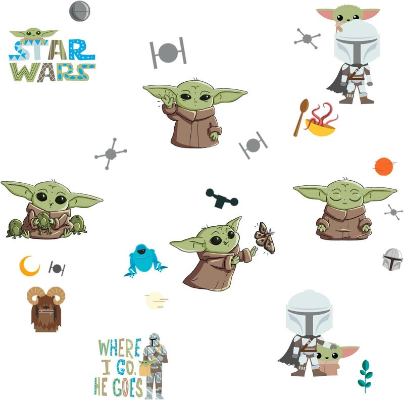RoomMates Star Wars The Child Illustrated Peel and Stick Wall Decals by RoomMates RMK4805SCS - Image 1