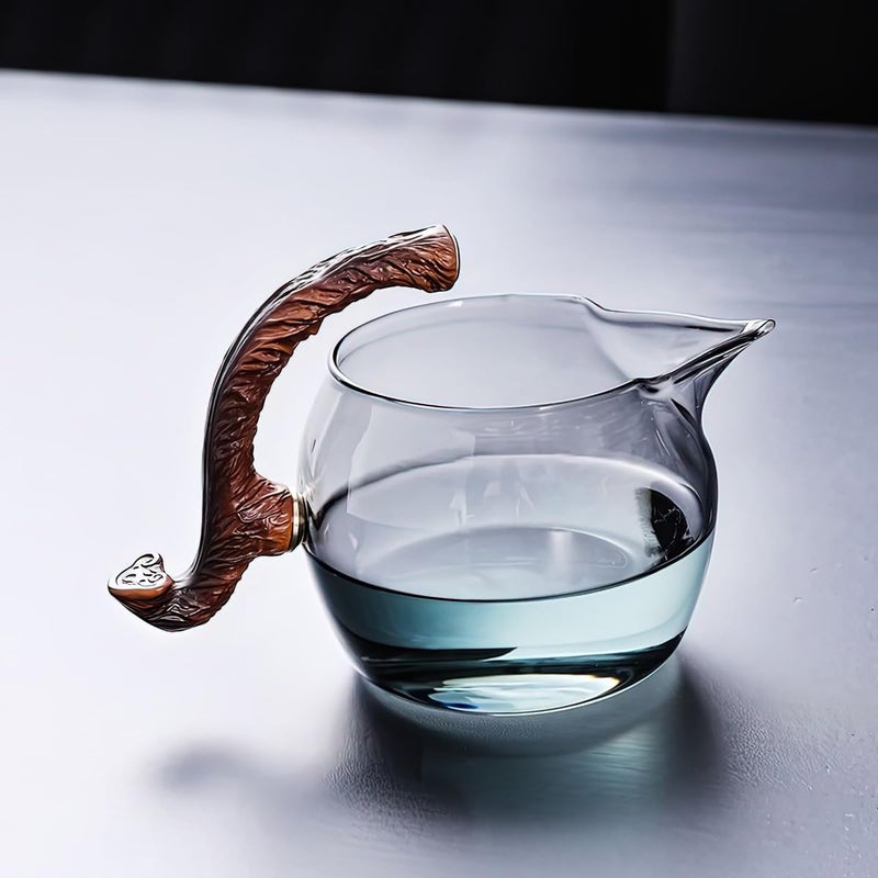 Miyxsin Semi Automatic Drip TeaPot, Heat Resistant Magic Teapot Set, Home Lazy Kung Fu Tea Maker Set, Magnetic Glass Tea Pot, High Borosilicate Glass TeaPot, Suitable for home/office Reception - Image 4