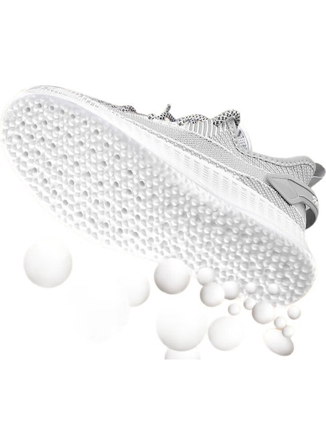 IQGD 2 Pairs Warm Sports Insoles For Men, Winter Fleece-Lined Breathable Sweat-Absorbing Shock-Absorbing Cotton, Comfortable Stepping-In Feel Cold-Proof [2 Pairs] Fleece-Light Bounce Gray 35-36 Size - Image 3