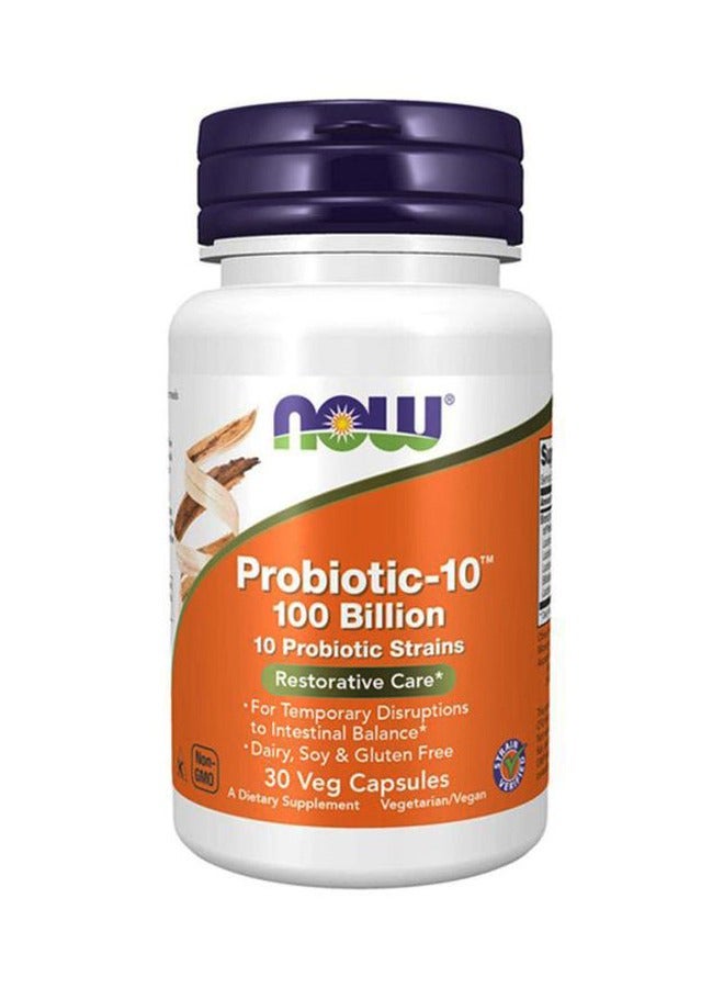 now Probiotic-10 100 Billion 30 Veg Capsules - Image 1