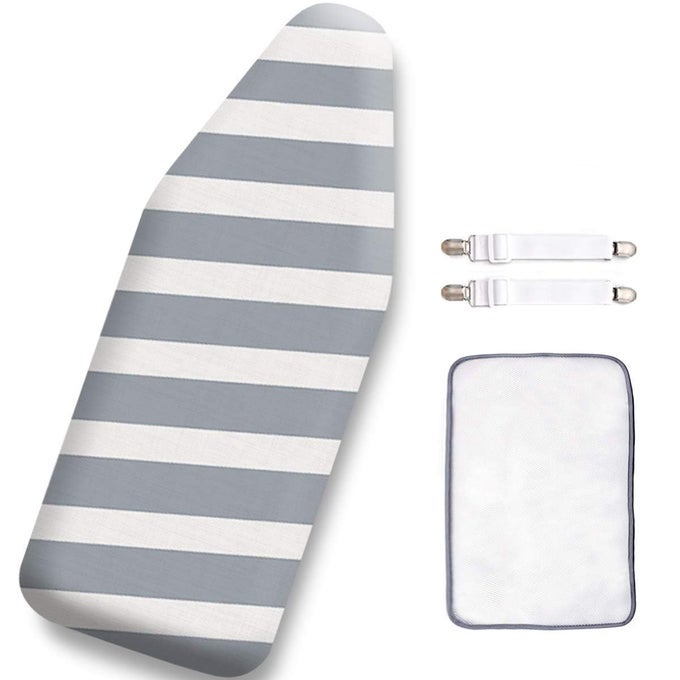 125 X 32 INCH SMALL IRONING BOARD COVER AND PADCOTTON COVER EXTRA THICK PADDINGRESISTS SCORCHING AND STAININGELASTIC CORDFITS SMALL MINI TABLE TOP IRONING BOARD BOARD NOT INCLUDED