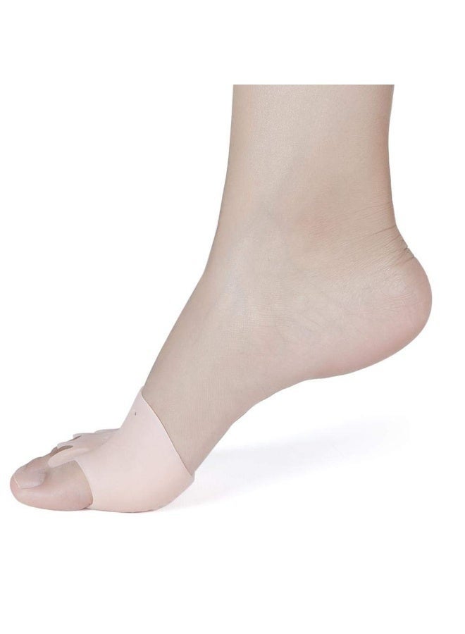 زوج فواصل أصابع القدم من جل السيليكون الطبي - مصحح للورم وانحراف الإبهام وأصابع المطرقة - لتقويم الأصابع وتخفيف الألم والضغط - مناسب للرجال والنساء والرياضيين - مقاس واحد - Image 2