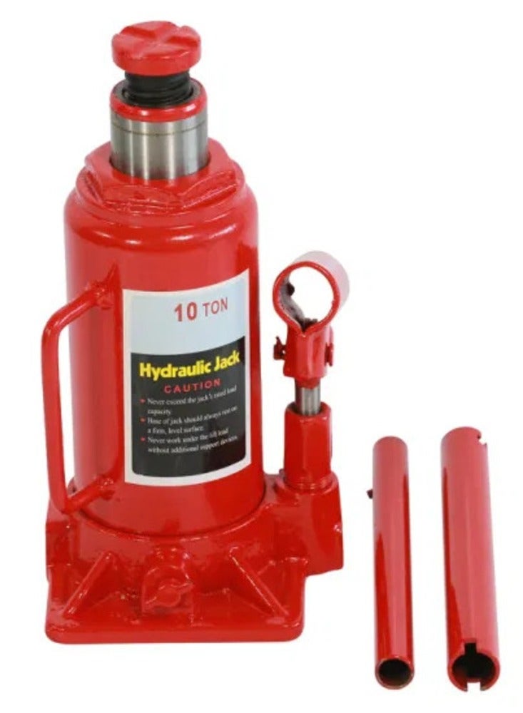 10 Ton Hydraulic Bottle Jack - Heavy Duty Steel Automotive Lifting Jack, Portable Repair Tool for Car, Truck, RV, and More - Image 1