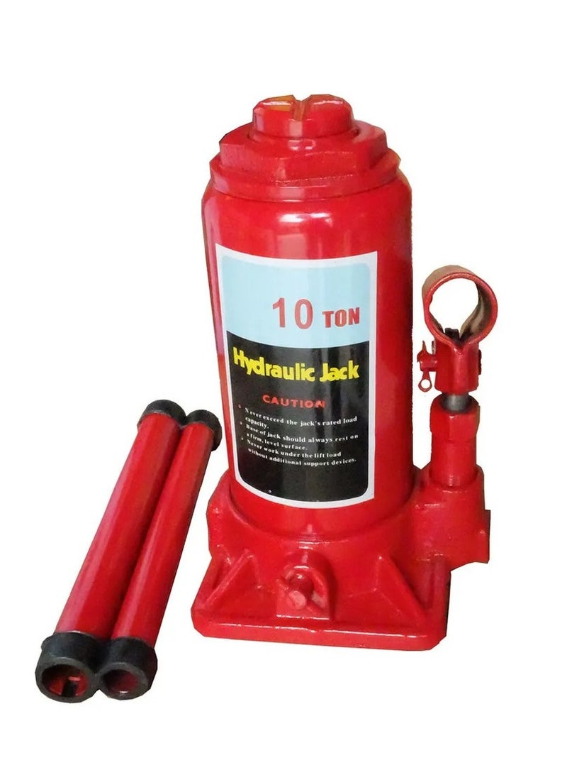 10 Ton Hydraulic Bottle Jack - Heavy Duty Steel Automotive Lifting Jack, Portable Repair Tool for Car, Truck, RV, and More - Image 2