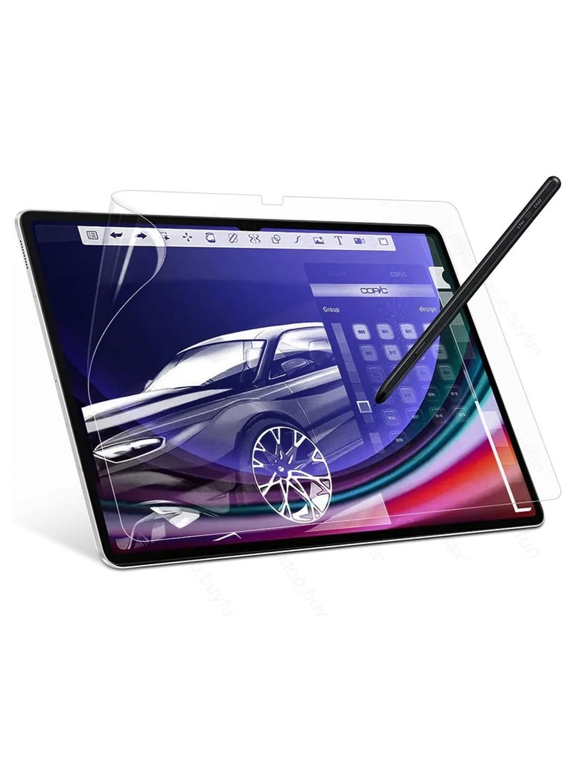 erorex 2Pcs Paper Feel Compatible With Samsung Galaxy Tab S9 Plus Tab S9 Plus Paper Screen Protector 12.4 Inch 2023 Release Like Paper Write Draw Soft Film Anti Scratch No Bubble 12.4 Inch  - Image 1