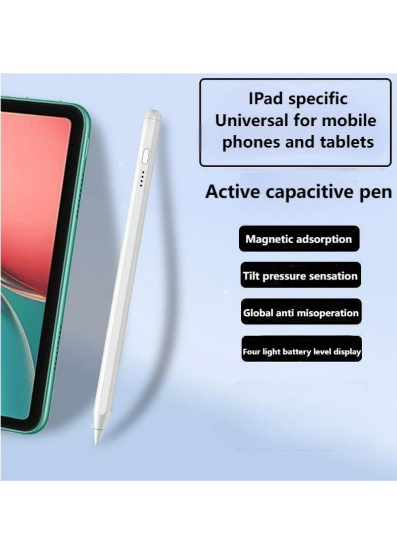 Stylus pen for iPad with palm rejection function, active pencil compatible (2018-2022) Apple iPad Pro 11/12.9 inches, iPad 10/9/8/7/6th generation, iPad Air 5/4/3 Generation, iPad Mini 6/fifth generat