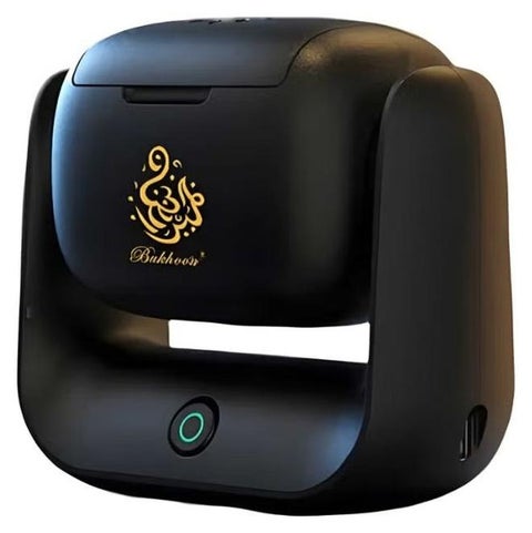 مبخرة كهربائية محمولة - موزع بخور قابل لإعادة الشحن بمنفذ USB من النوع C مع بطارية 1500 مللي أمبير في الساعة، تسخين سريع 700 درجة مئوية، تصميم دوار ومؤشر LED للاستخدام في السيارة والمنزل