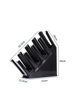 CityRiya-Long Lid Dispenser, Paper Cup and Lid Holder, Paper Cup Dispenser, Cup Holder with 4 Compartments, Disposable Coffee Cup Dispenser, Plastic Cup Storage & Lid Holder for Countertops, Kitchen, Black  - Image 4
