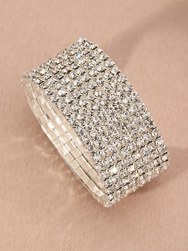 Take Two Take Two Embellished Wide Cuff Bracelet