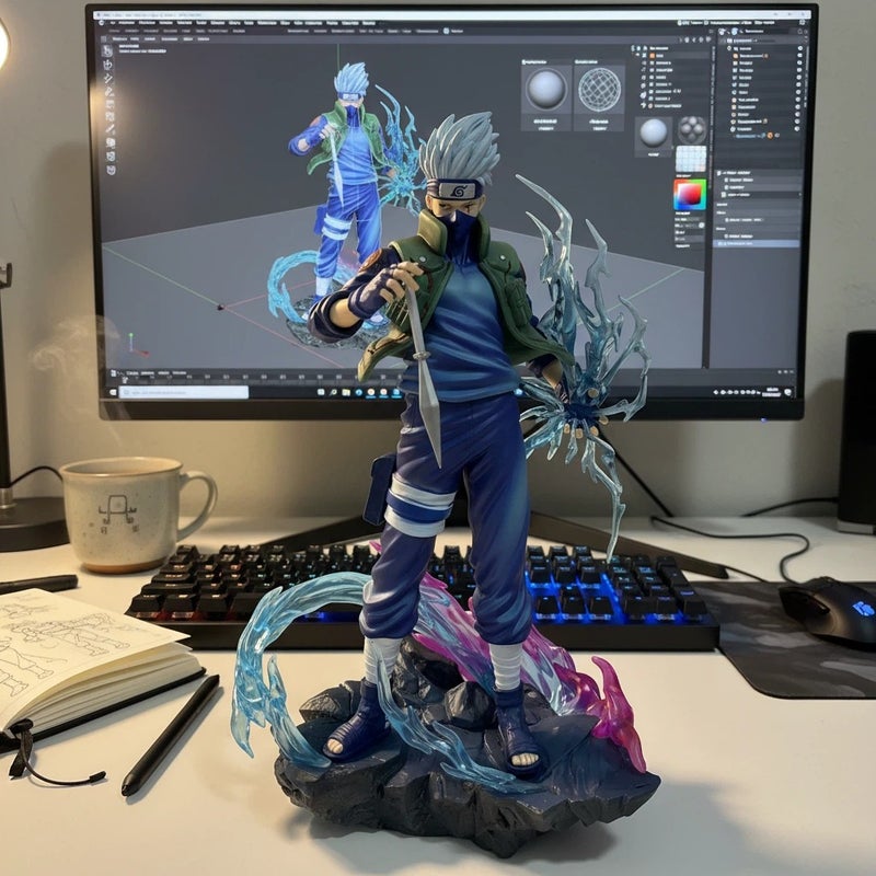 Naruto Shippuden Kakashi Statue Figure - Image 1